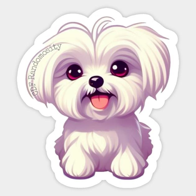 Maltese Sticker by CDFRandomosity